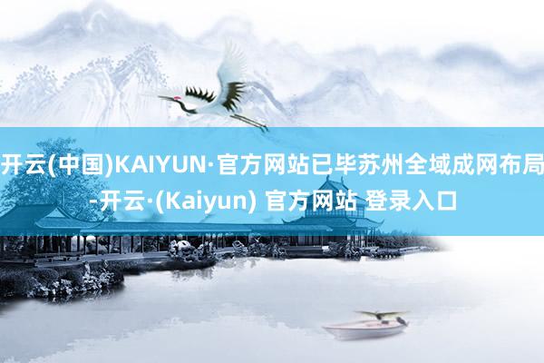 开云(中国)KAIYUN·官方网站已毕苏州全域成网布局-开云·(Kaiyun) 官方网站 登录入口