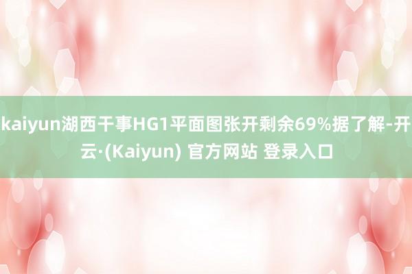 kaiyun湖西干事HG1平面图张开剩余69%据了解-开云·(Kaiyun) 官方网站 登录入口